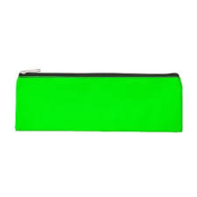 Meeco Pencil Case Nylon Neon Green  32cm