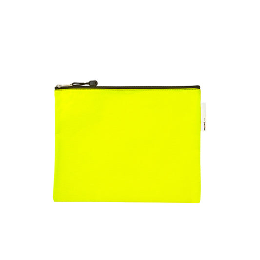 Meeco Zip Book Bag Nylon Neon Yellow