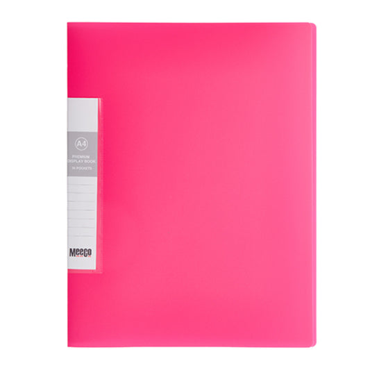 Premium Display File 20 Pocket Pink