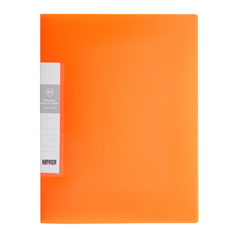 Premium Display File 20 Pocket Orange