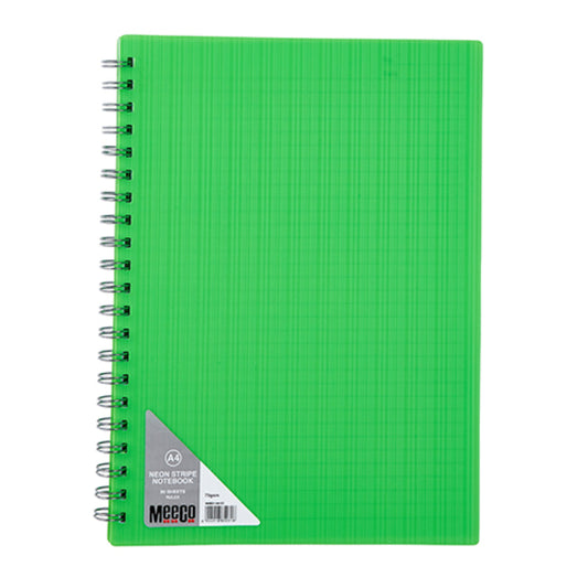 Meeco A4 Neon Green Notebook