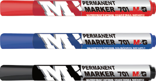M&G PERMANENT MARKER BLACK 701