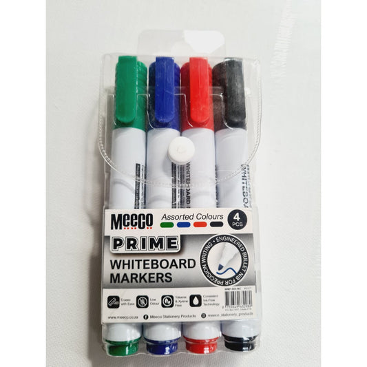 Meeco Prime Whiteboard Markers 4s