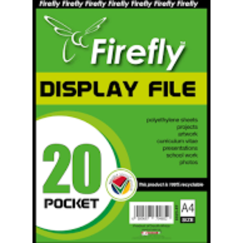 FIREFLY Display Books 20 pocket NEW