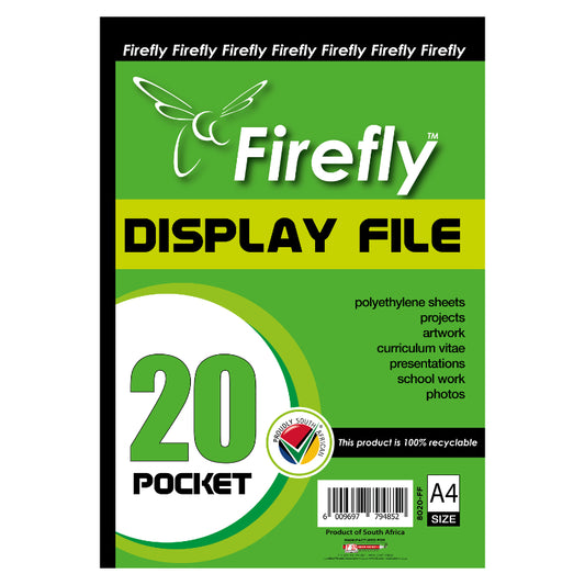 FIREFLY Display Books 20 pocket NEW