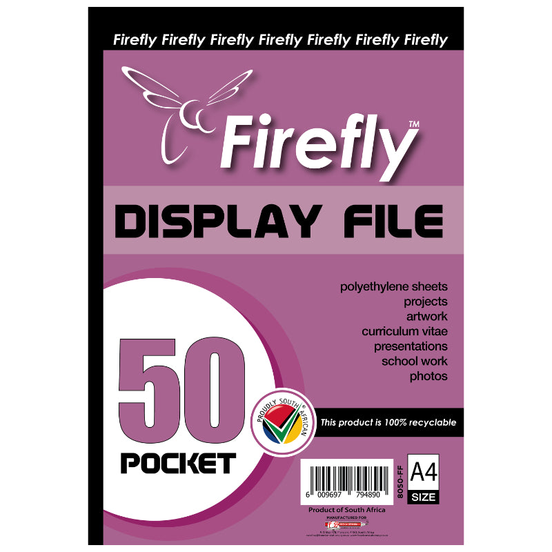 FIREFLY Display Books 50 pocket NEW