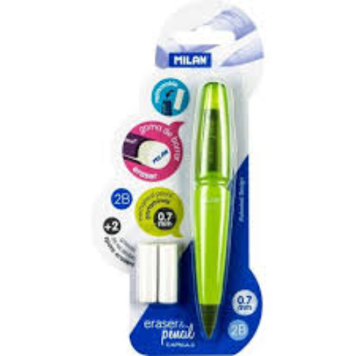 MILAN GREEN PENCIL PLUS ERASER