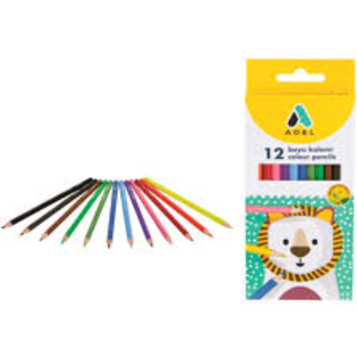 ADEL COLOURS PENCIL 12S FREE SHARP