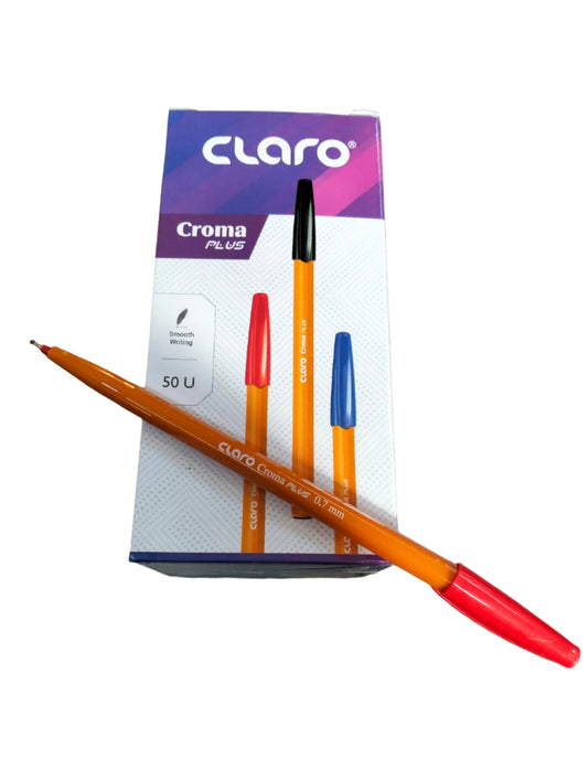CLARO CROMA ORANGE 0.7MM PEN RED 50'S