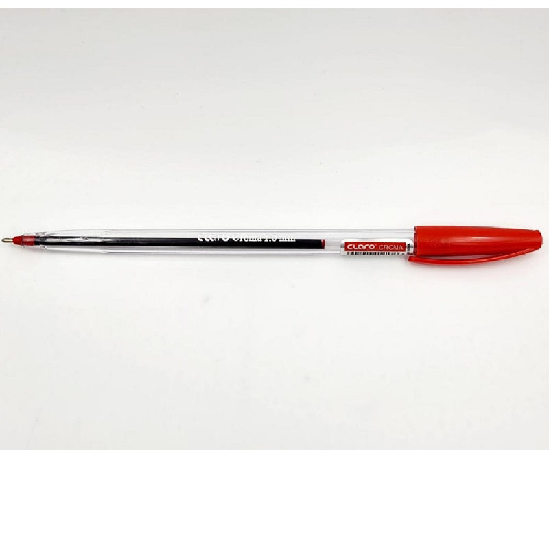 Claro Croma Clear 1.0mm Pen Red 50s