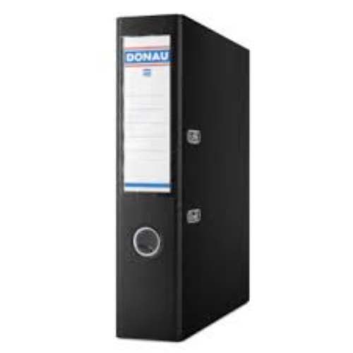 LEVER ARCH FILE DONAU 75MM BLACK