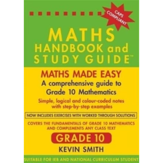 Maths Handbook And Study Guides Grade 10