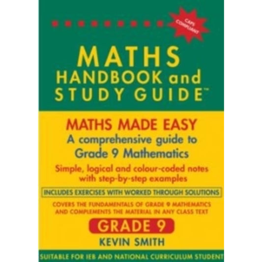 Maths Handbook And Study Guides Grade 9
