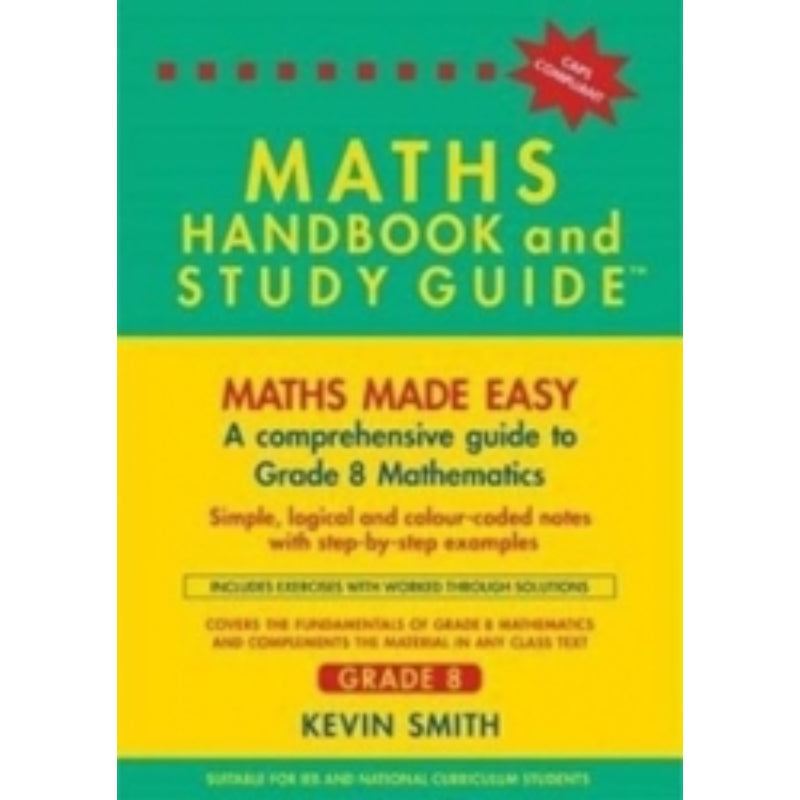 Maths Handbook And Study Guide Grade 8