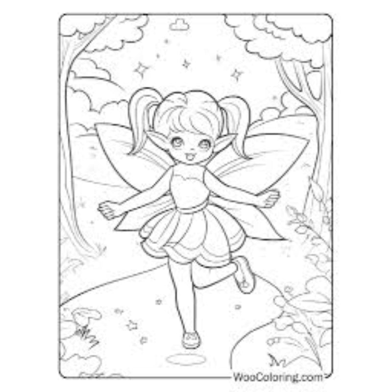 Coloring Book Fairies