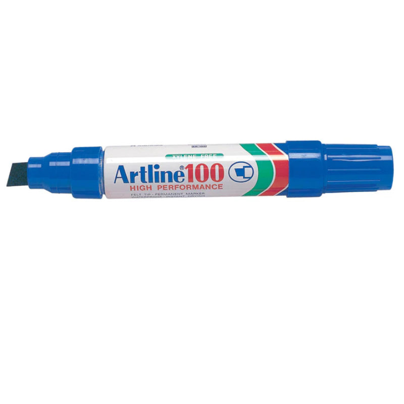 Artline 100 Blue Permanent Markers