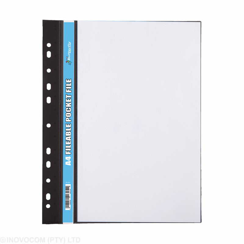 Fileable Pocket File - A4 50?m (Black) -