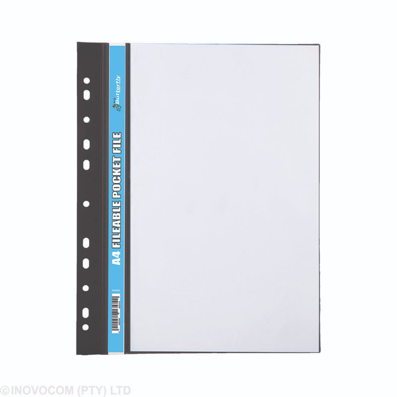 Fileable Pocket File - A4 50?m (Black) -