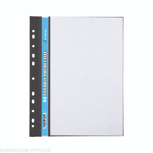Fileable Pocket File - A4 50?m (Black) -