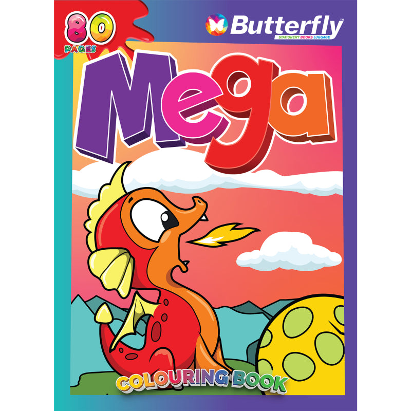 Butterfly Colouring Book - Mega (80 Page