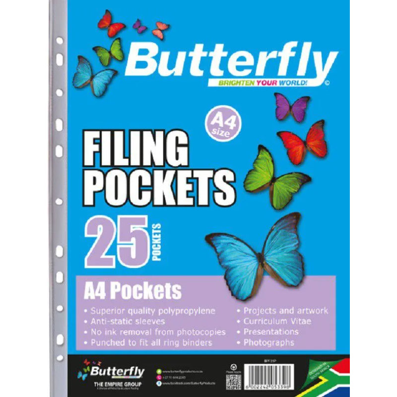 Filing Pocket - A4 40?m - 25 Pockets